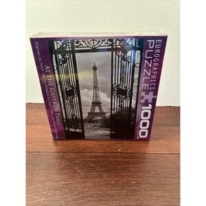 Eurographics Jigsaw Puzzle Eiffel Tower At The Gates of Paris NIB 1000 Piece USA